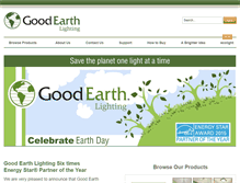 Tablet Screenshot of goodearthlighting.com